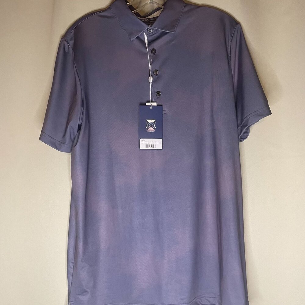 Boston Scott Links Collection NWT Cloud Print Golf Polo Size S